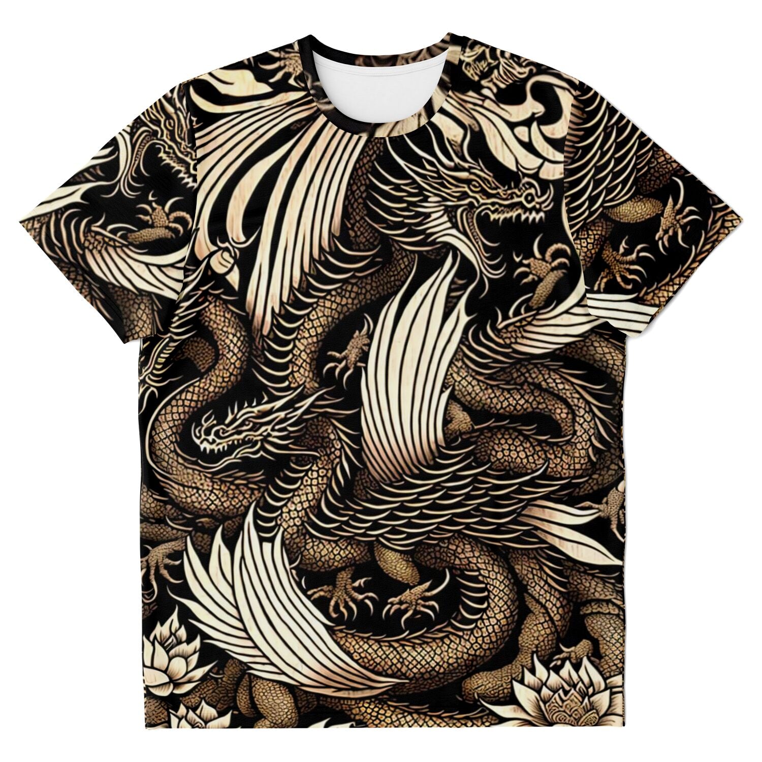 T-shirt XS Medieval Basilisk: Ancient Greek Mythology | King of Serpents, Snakes | Golden Scaled Dragon, Reptile Graphic Art T-Shirt