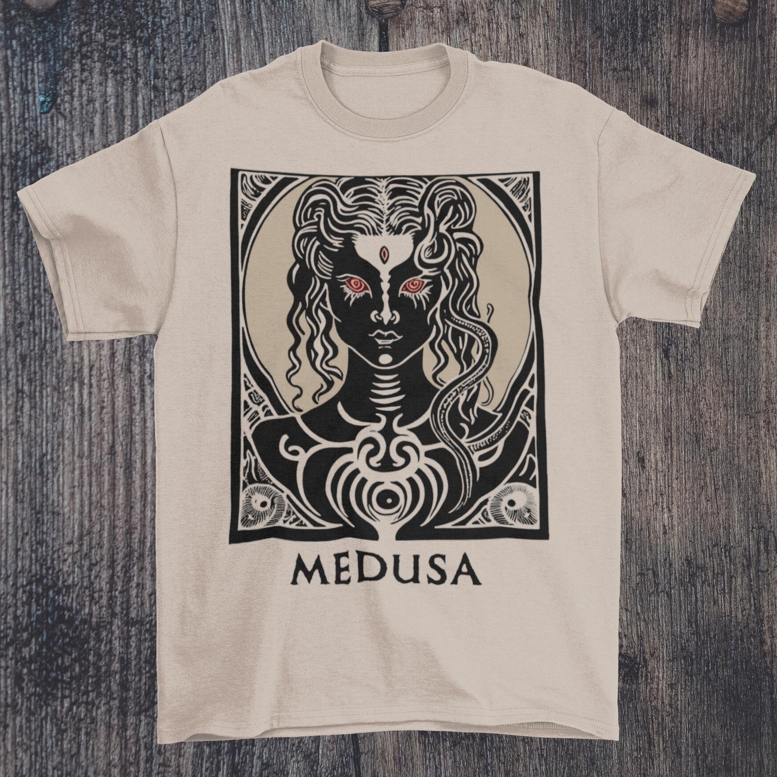 Medusa, Mesmerizing Beauty | Feminine Desire and Power | Greek Mythology Graphic Art T-Shirt