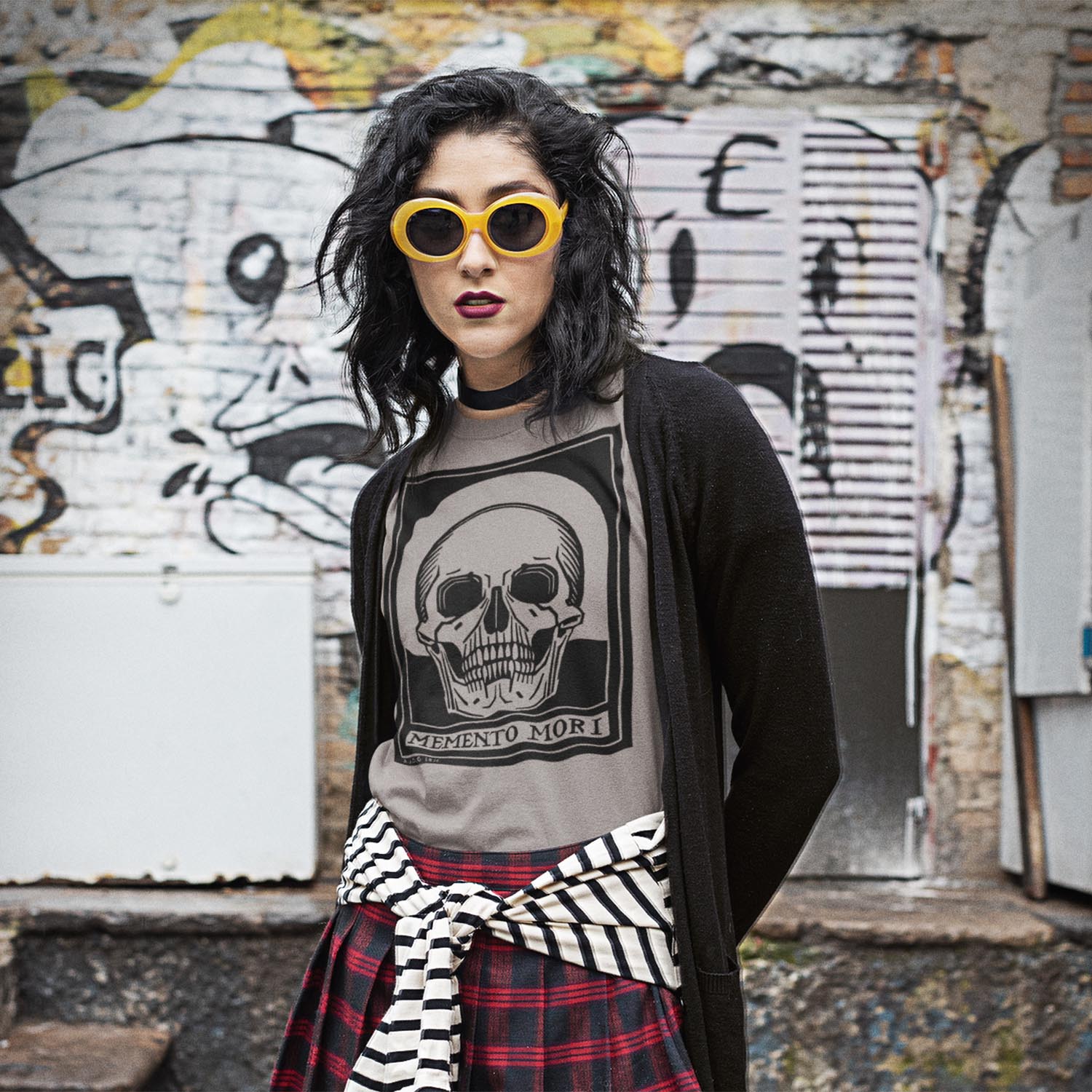 Memento Mori Skull Shirt | Dark Art Occult Gothic Skeleton | Dark Academia Cottagegore Vintage Graphic Art T-Shirt