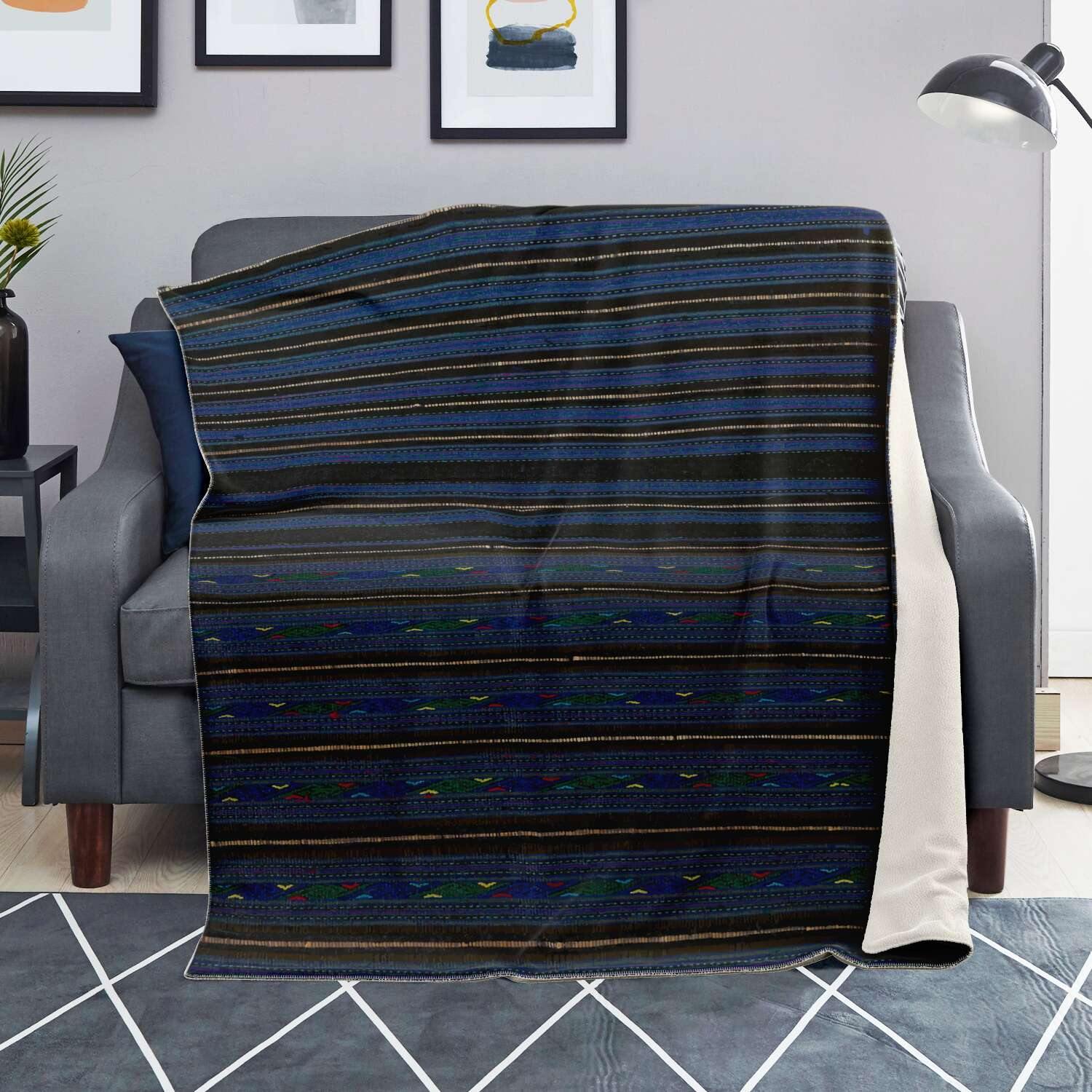 MIAO ANTIQUE WEAVING DESIGN | Sherpa Fleece Blanket