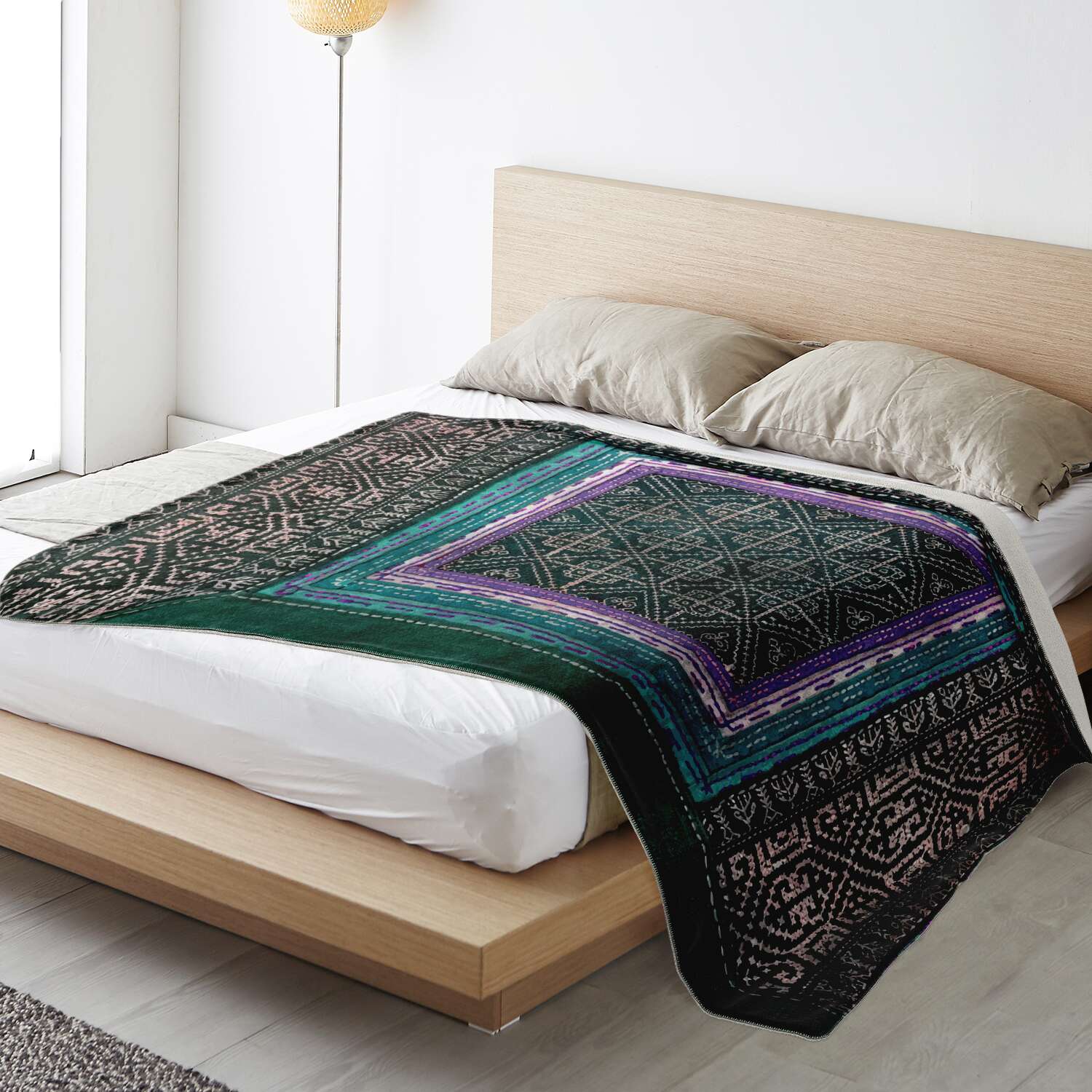 MIAO CULTURE 19TH-CENTURY DESIGN | Sherpa Fleece Blanket