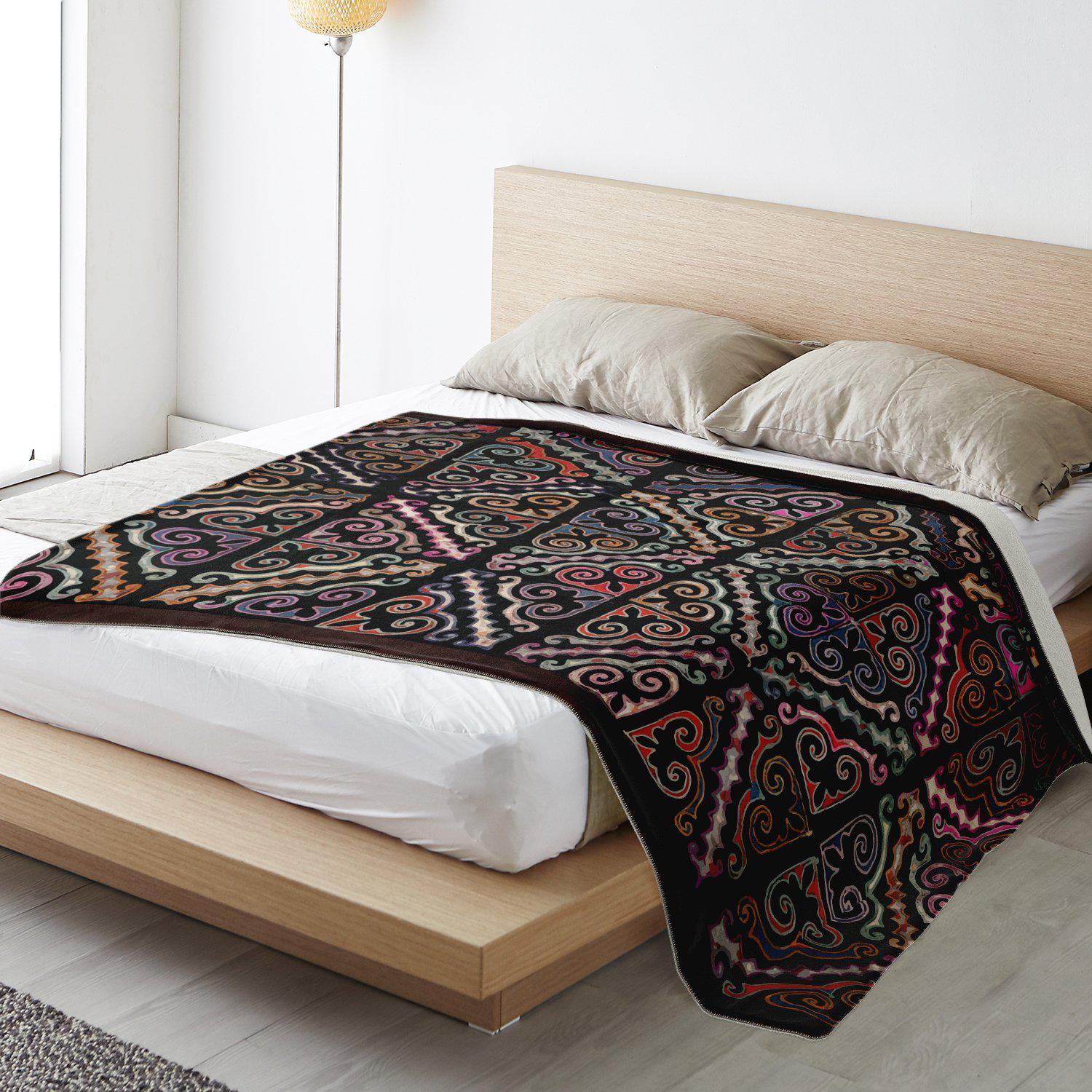 MIAO CULTURE 19TH-CENTURY DESIGN | Sherpa Fleece Blanket