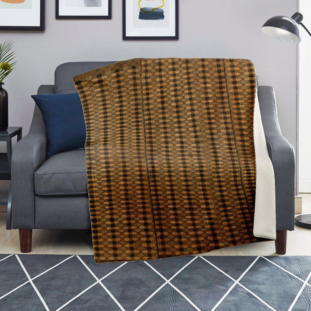 MIAO CULTURE 19TH-CENTURY DESIGN | Sherpa Fleece Blanket