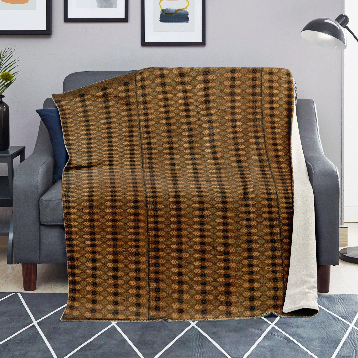 MIAO CULTURE 19TH-CENTURY DESIGN | Sherpa Fleece Blanket
