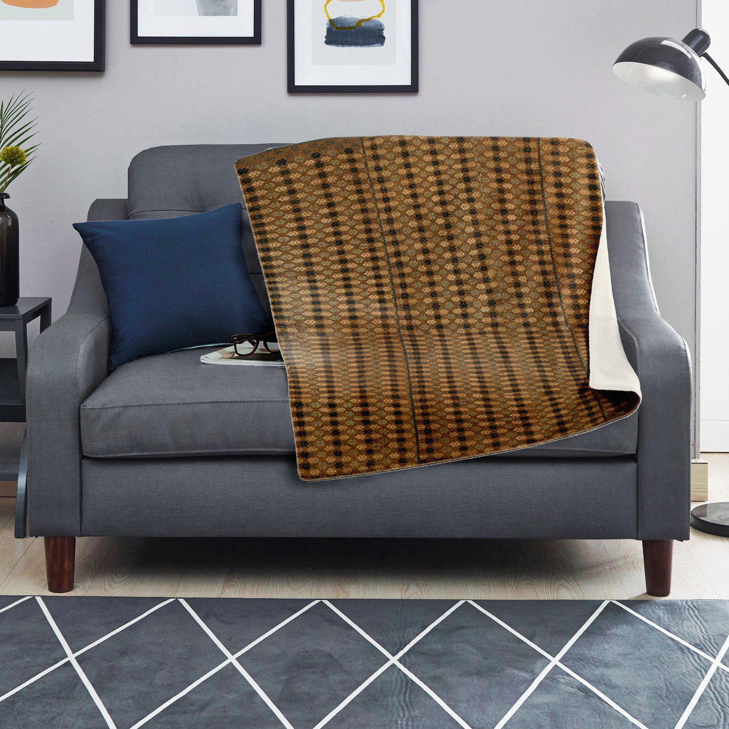 MIAO CULTURE 19TH-CENTURY DESIGN | Sherpa Fleece Blanket