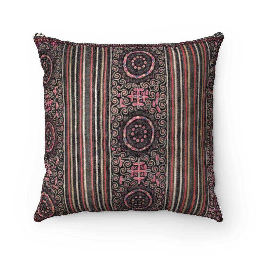 Tribal Pillow 20" x 20" Miao Culture Inspired (Central Asian) Tribal Pillows | Throw Pillows
