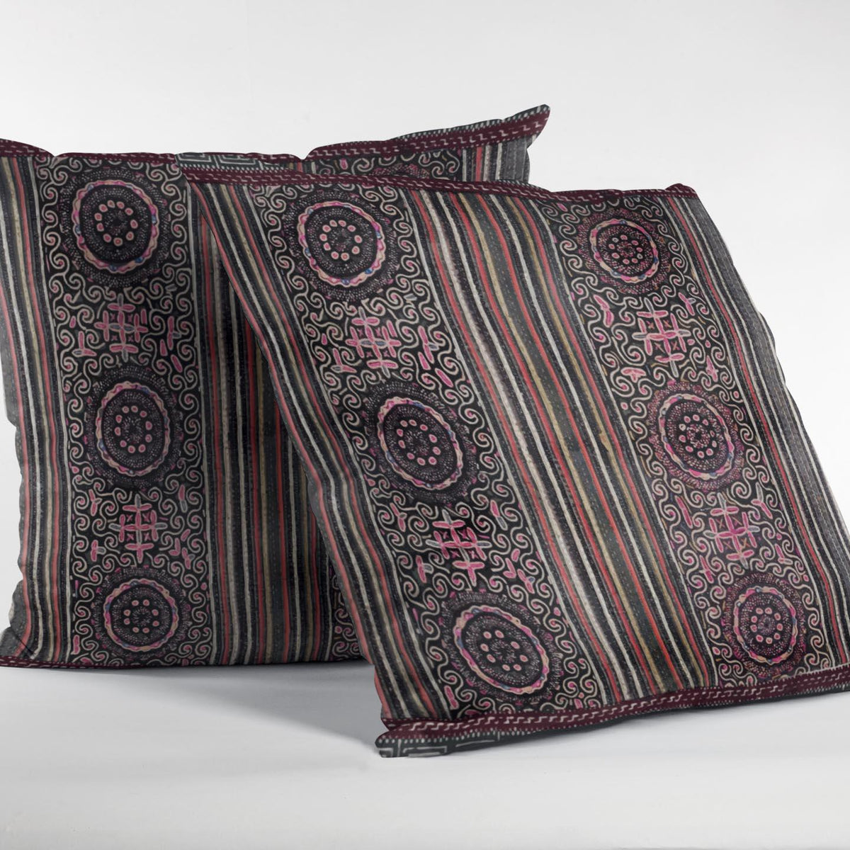 Tribal Pillow Miao Culture Inspired (Central Asian) Tribal Pillows | Throw Pillows