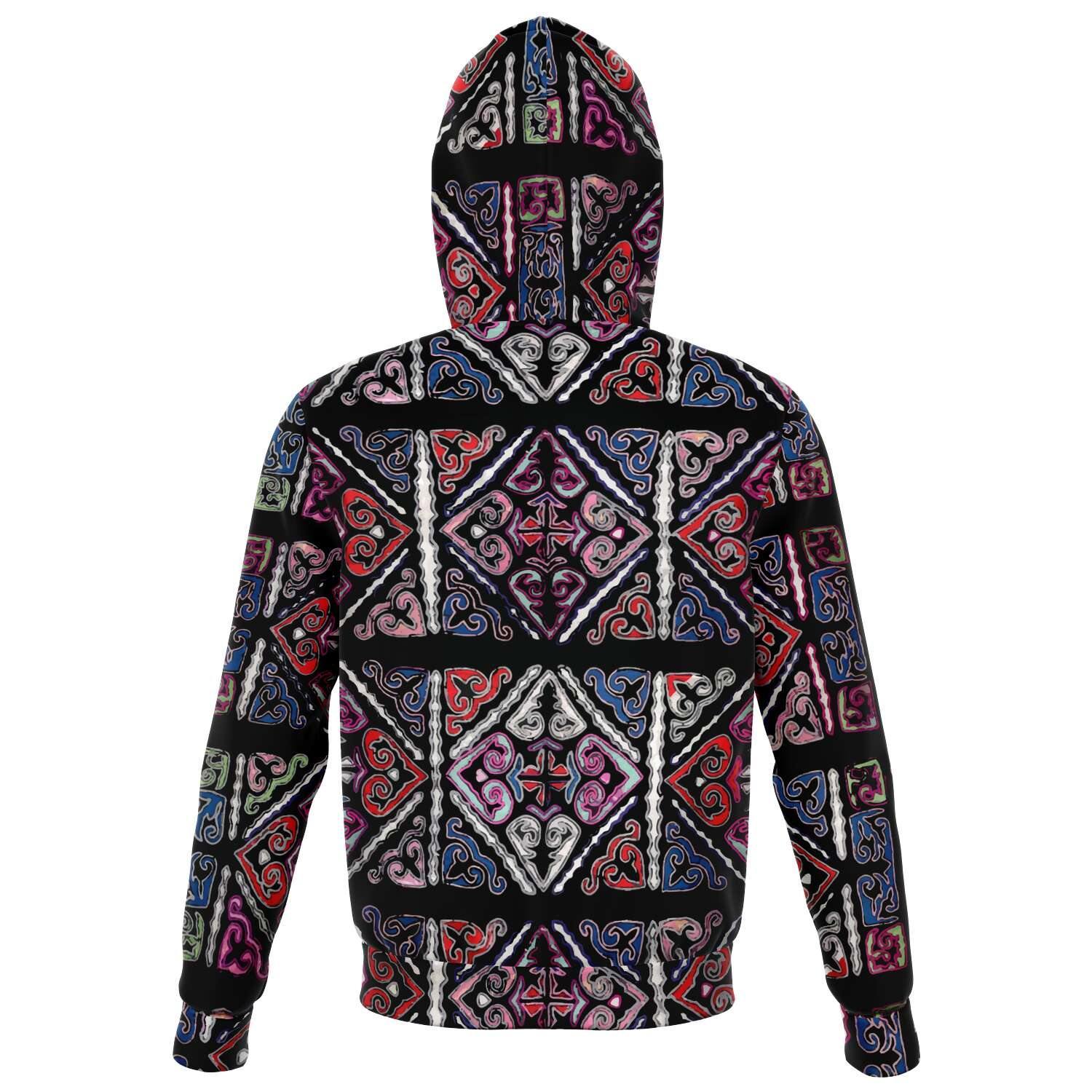 Tribal Hoodie Miao Culture Traditional | Unisex Tribal Hoodie