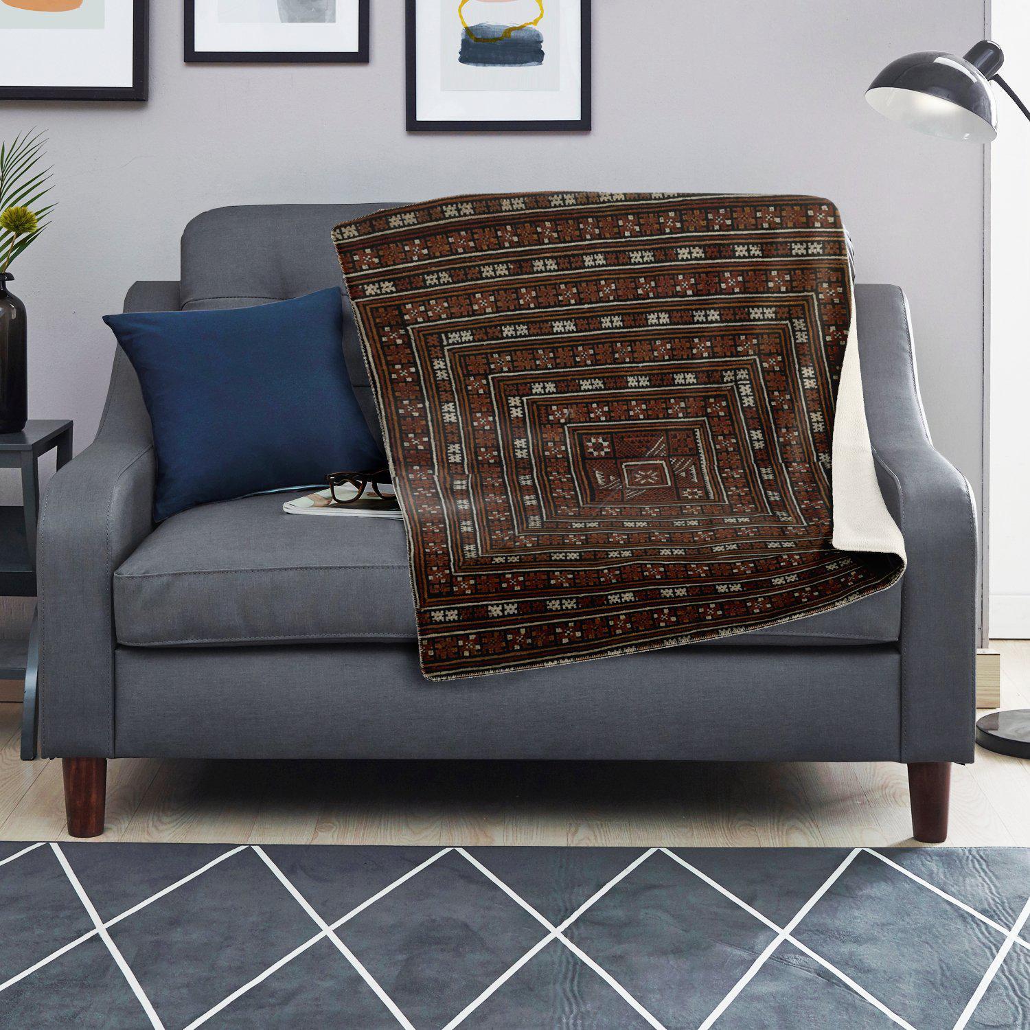 MIAO CULTURE TRADITIONAL WOVEN DESIGN | Sherpa Fleece Blanket