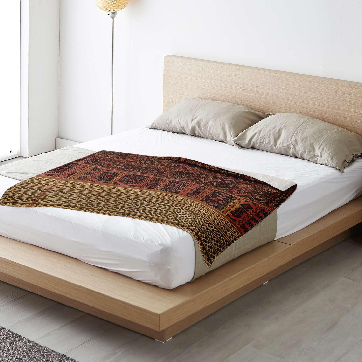 MIAO CULTURE TRADITIONAL WOVEN DESIGN | Sherpa Fleece Blanket