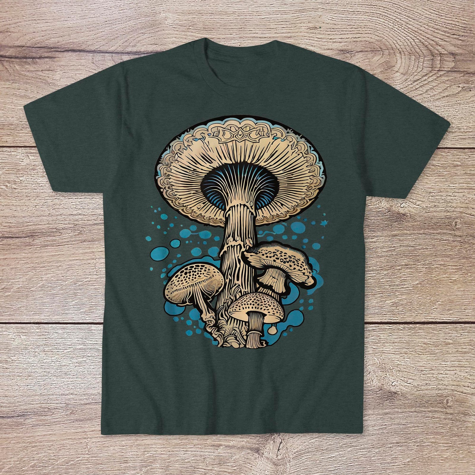 Mind's Playground, Psilocyben Edition | Iboga Psychedelic Magic Mushrooms Shrooms | Trippy Mycology Ayahuasca Art T-Shirt