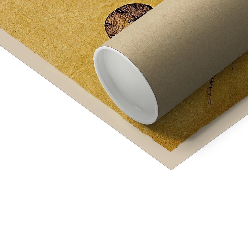 Minhwa Tiger and Magpie: Classic Korean 19th-Century Folk Painting Antique Bird Jungle Kawaii Wildlife Lion Leopard Poster Fine Art Print