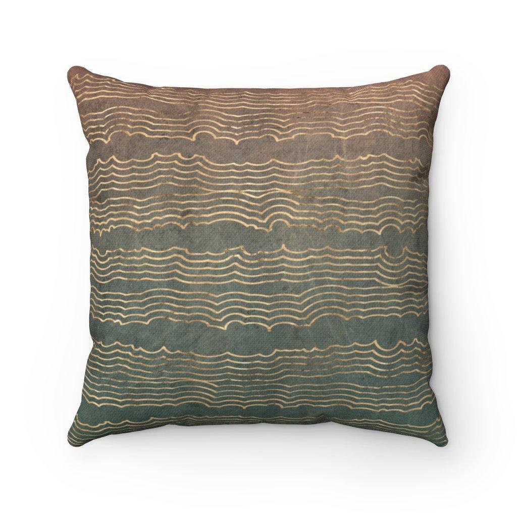 Tribal Pillow Modern Ikebana-Inspired Tribal Japanese Pillow | Throw Pillows