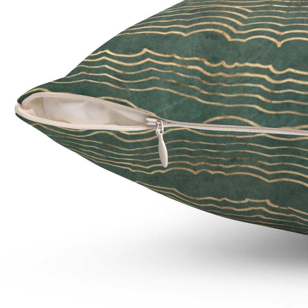 Modern Ikebana-Inspired Tribal Japanese Pillow | Throw Pillows
