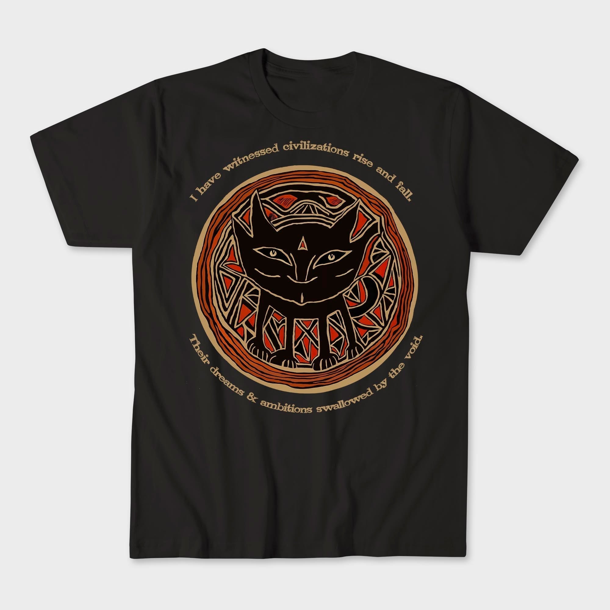 T-Shirts XS / Black Nihilist Cat Existential Dread Tee | Morbid Cute, Dark Humor, Funny Existential Crisis Art T-Shirt