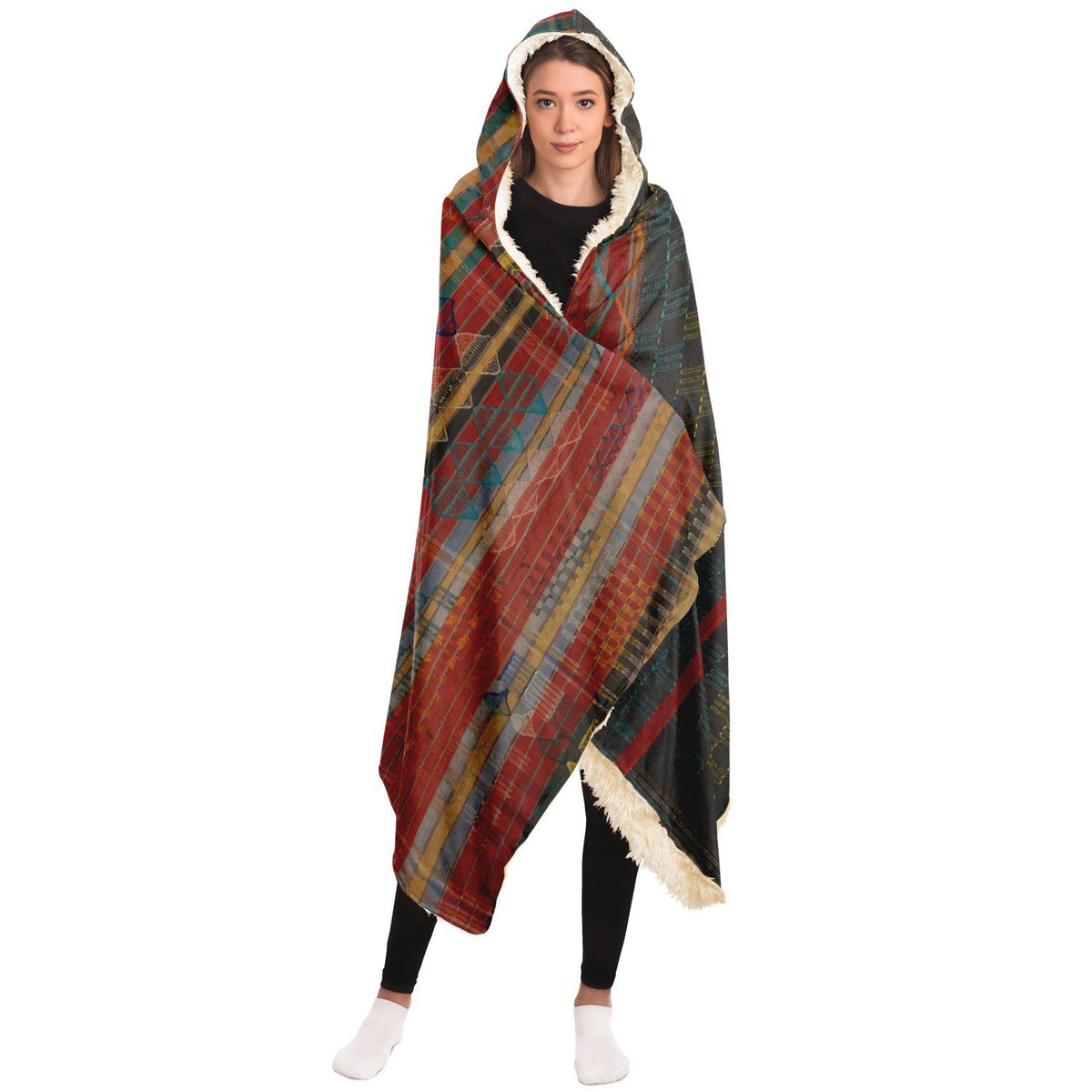 Nupe Ceremonial-Cloth Hooded Blanket