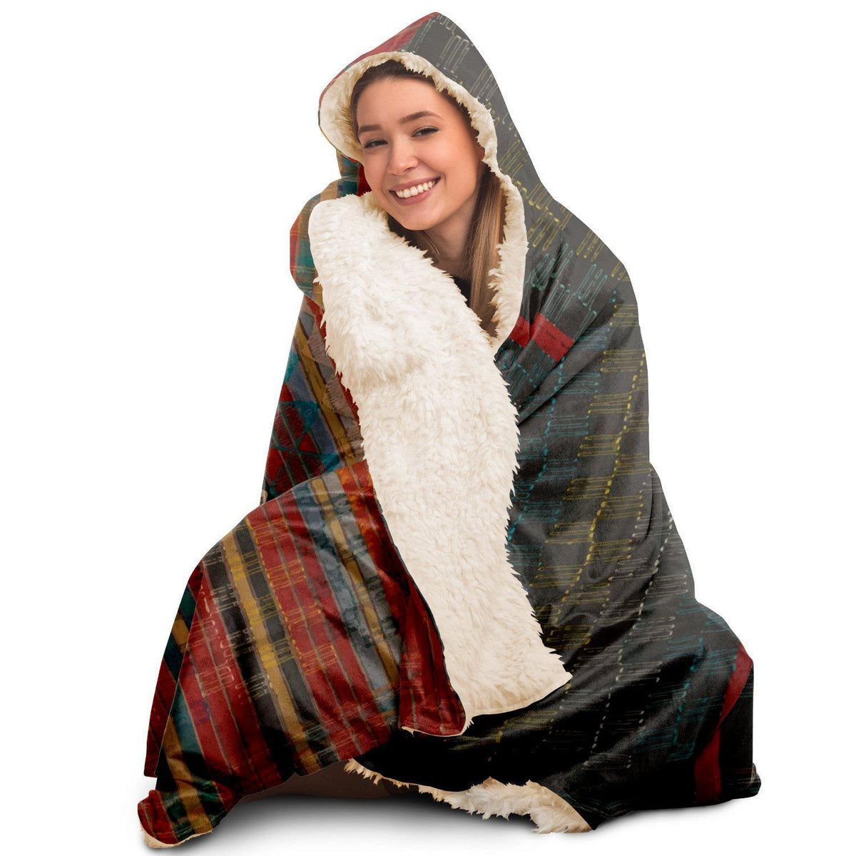 Nupe Ceremonial-Cloth Hooded Blanket