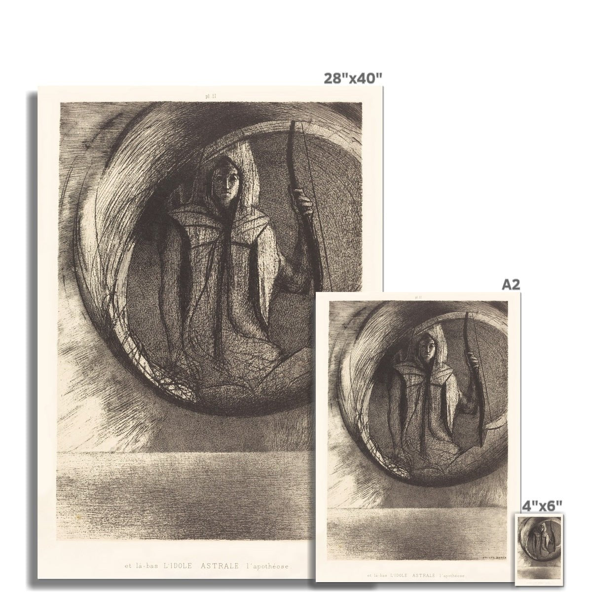 giclee Odilon Redon And Beyond, the Astral Idol, the Apotheosis Fine Art Print
