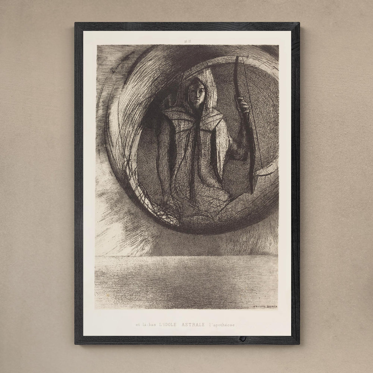 giclee 4&quot;x6&quot; Odilon Redon And Beyond, the Astral Idol, the Apotheosis Fine Art Print