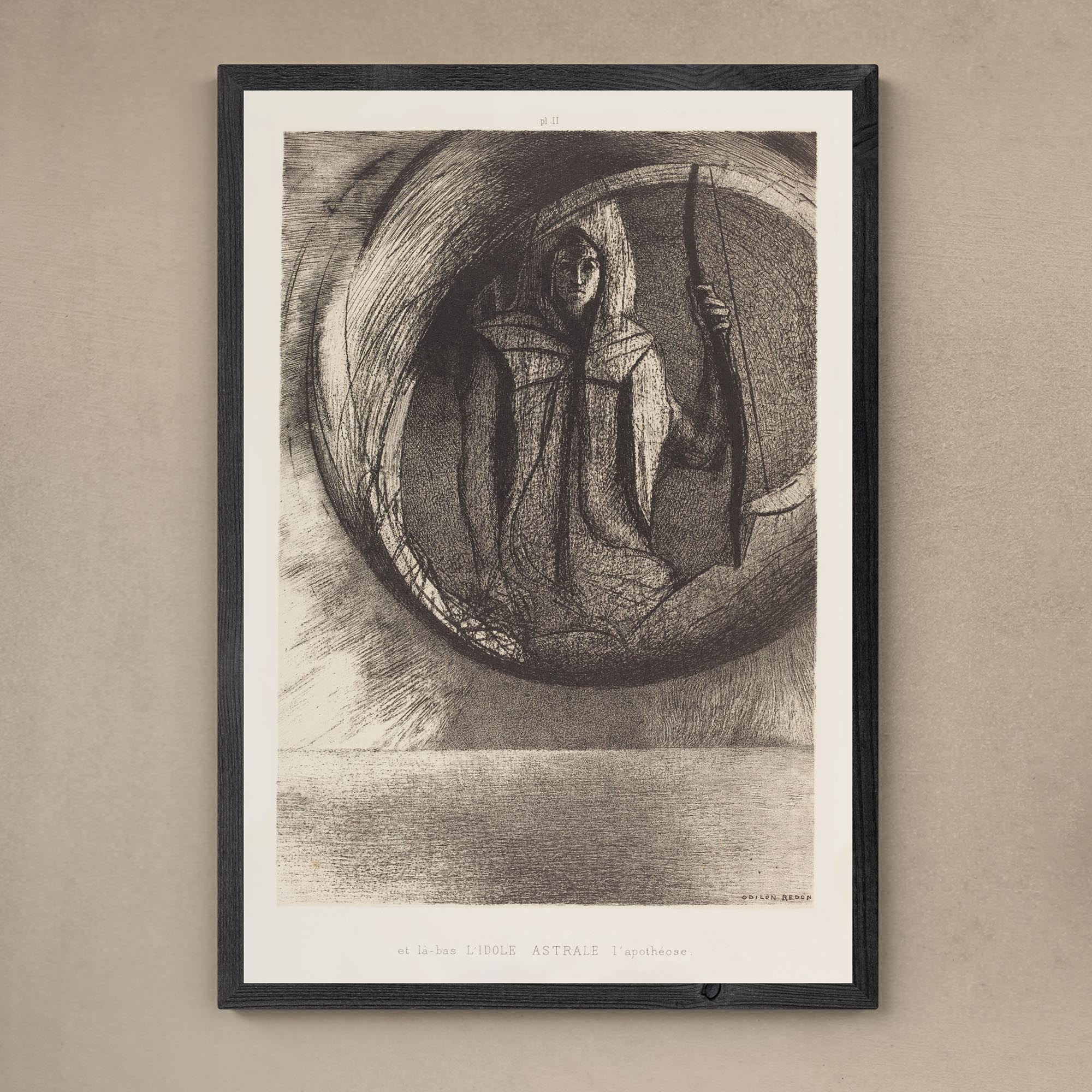 giclee 4"x6" Odilon Redon And Beyond, the Astral Idol, the Apotheosis Fine Art Print