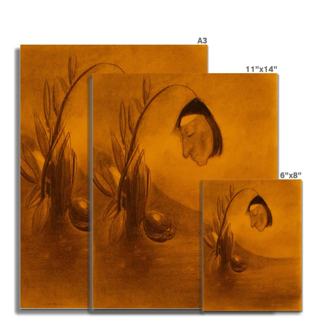 giclee 6"x8" Odilon Redon: From Darkness to Light Giclee Fine Art Print