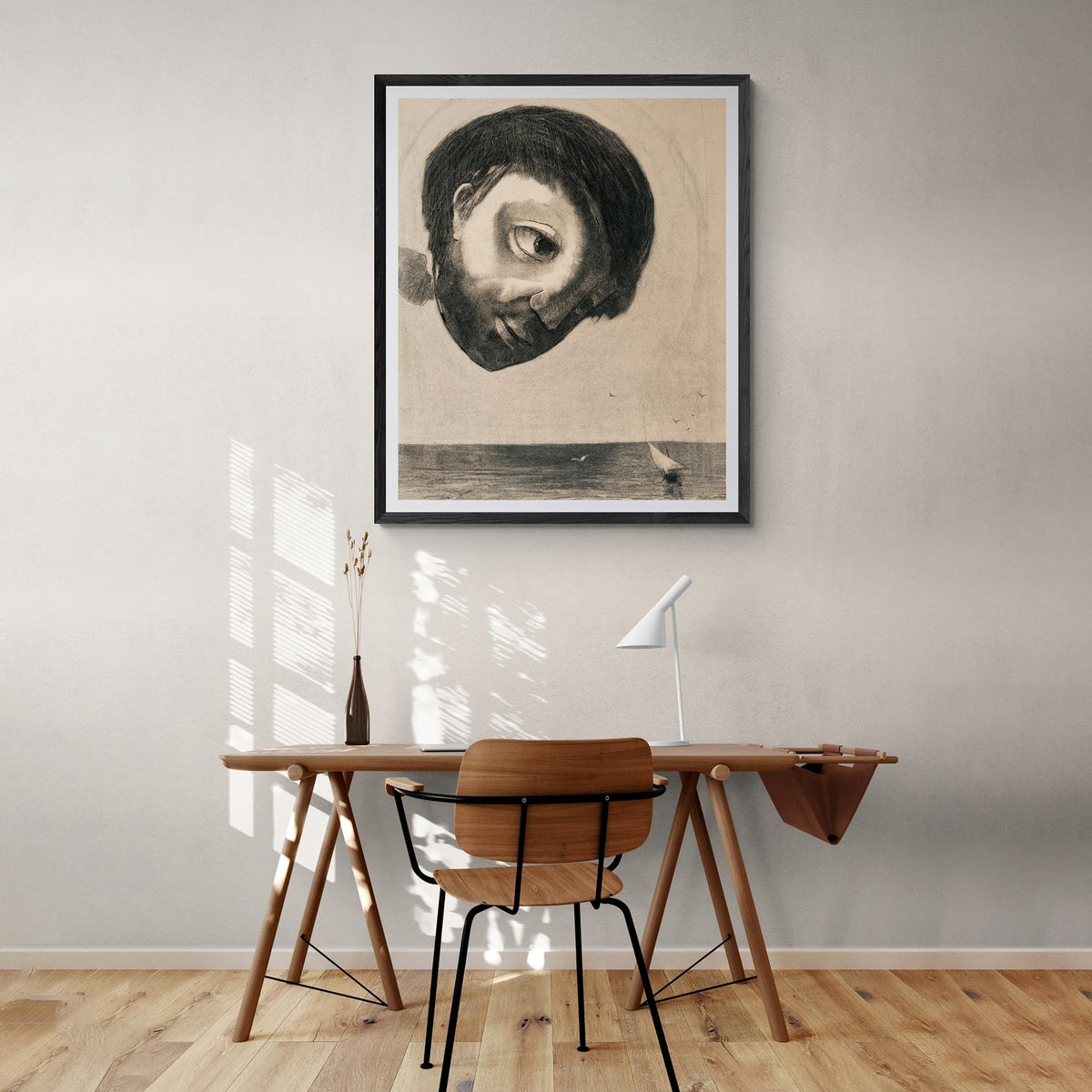 Odilon Redon: The Guardian Spirit of the Water Symbolist Surreal Antique Fine Art Print