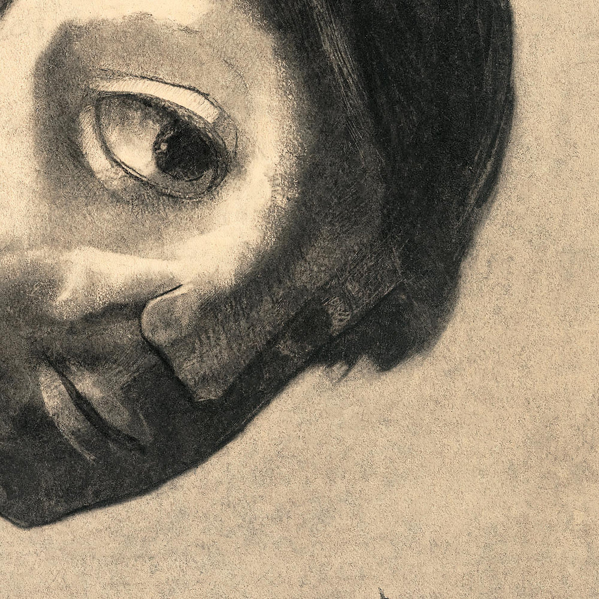 Odilon Redon: The Guardian Spirit of the Water Symbolist Surreal Antique Fine Art Print