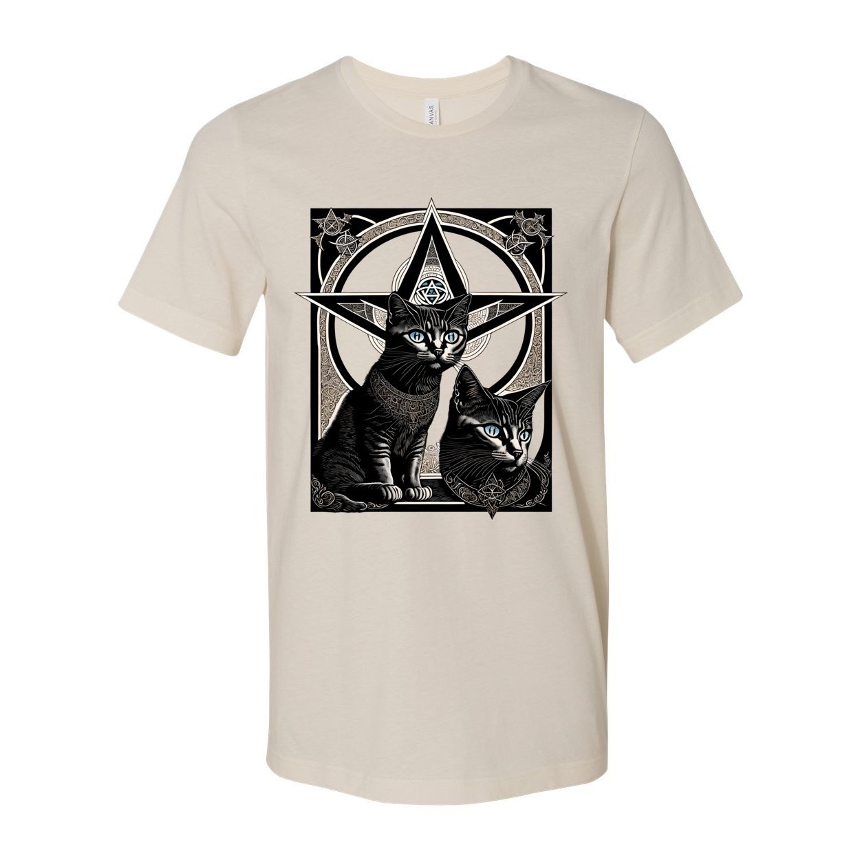 Pagan & Wiccan Kittens | Magical Druid Cats | Nature Spirituality, Earth and Sky | Pet Lover Wisdom Healing Graphic Art T-Shirt
