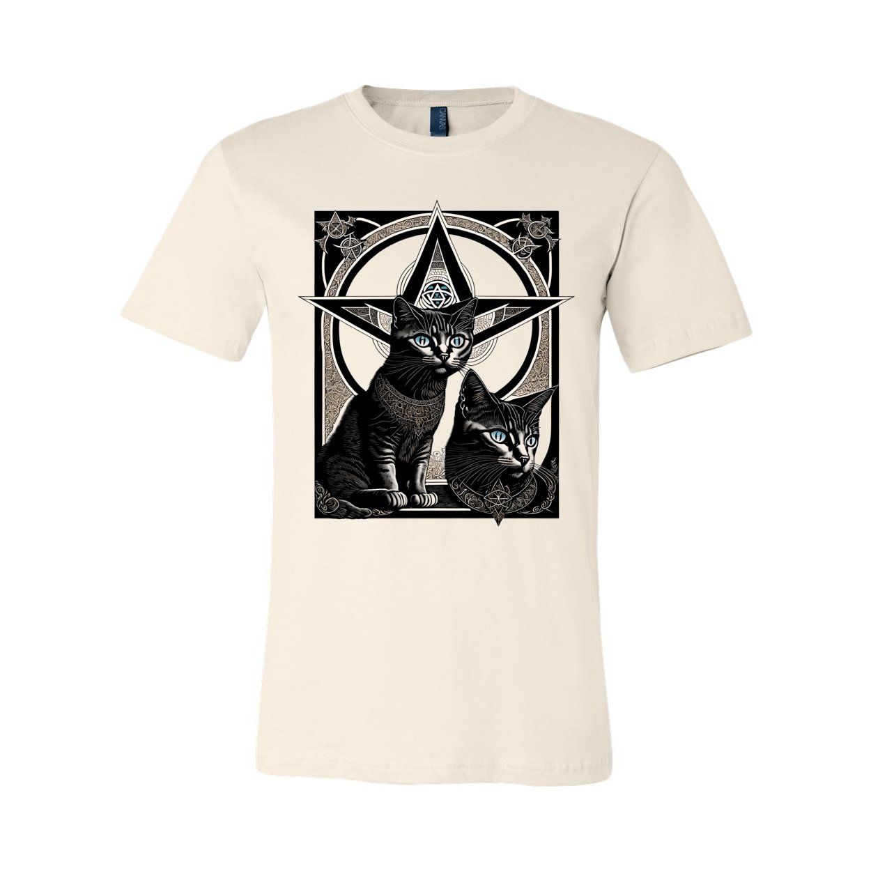 Pagan & Wiccan Kittens | Magical Druid Cats | Nature Spirituality, Earth and Sky | Pet Lover Wisdom Healing Graphic Art T-Shirt