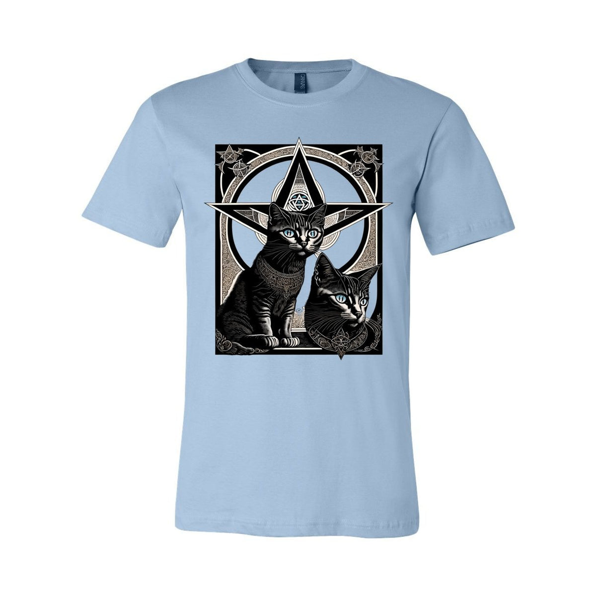 Pagan & Wiccan Kittens | Magical Druid Cats | Nature Spirituality, Earth and Sky | Pet Lover Wisdom Healing Graphic Art T-Shirt