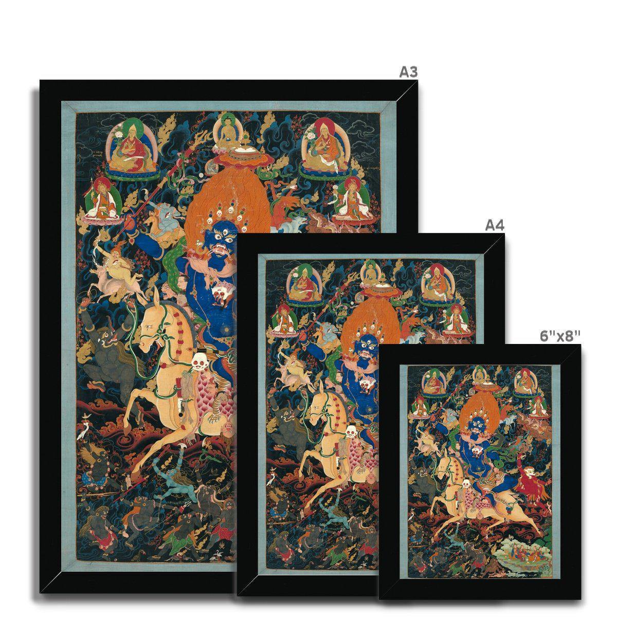 Framed Print Palden Lhamo ("Glorious Goddess") | Tibetan Framed Print