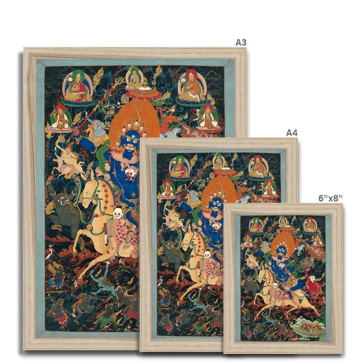 Framed Print Palden Lhamo ("Glorious Goddess") | Tibetan Framed Print