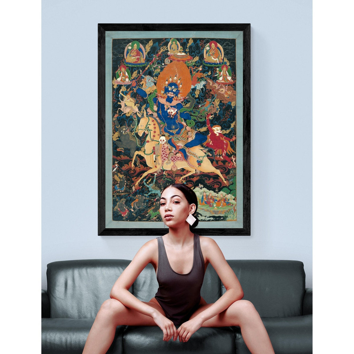 Palden Lhamo (&quot;Glorious Goddess&quot;) | Tibetan Framed Print