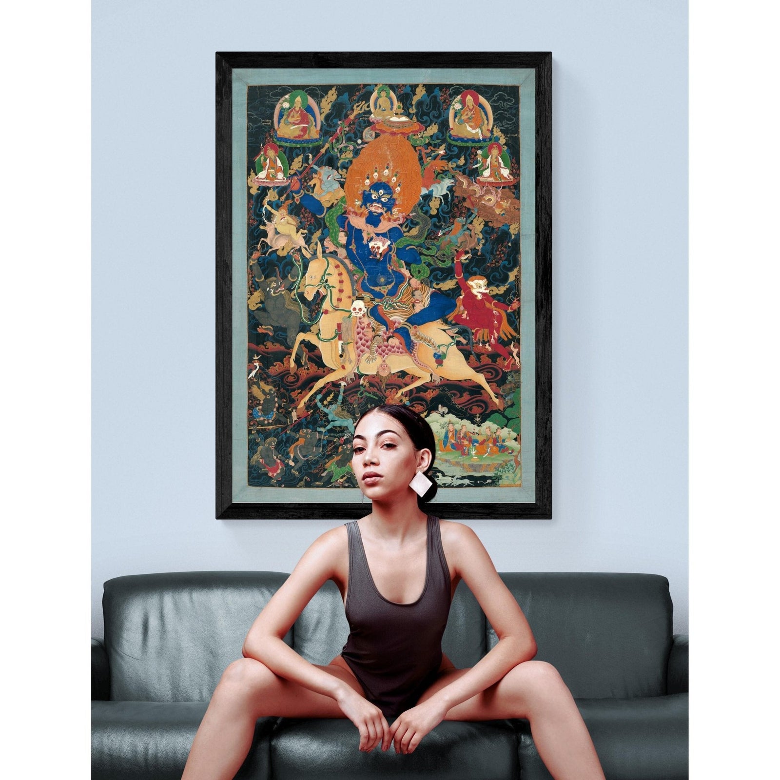 Palden Lhamo ("Glorious Goddess") | Tibetan Framed Print