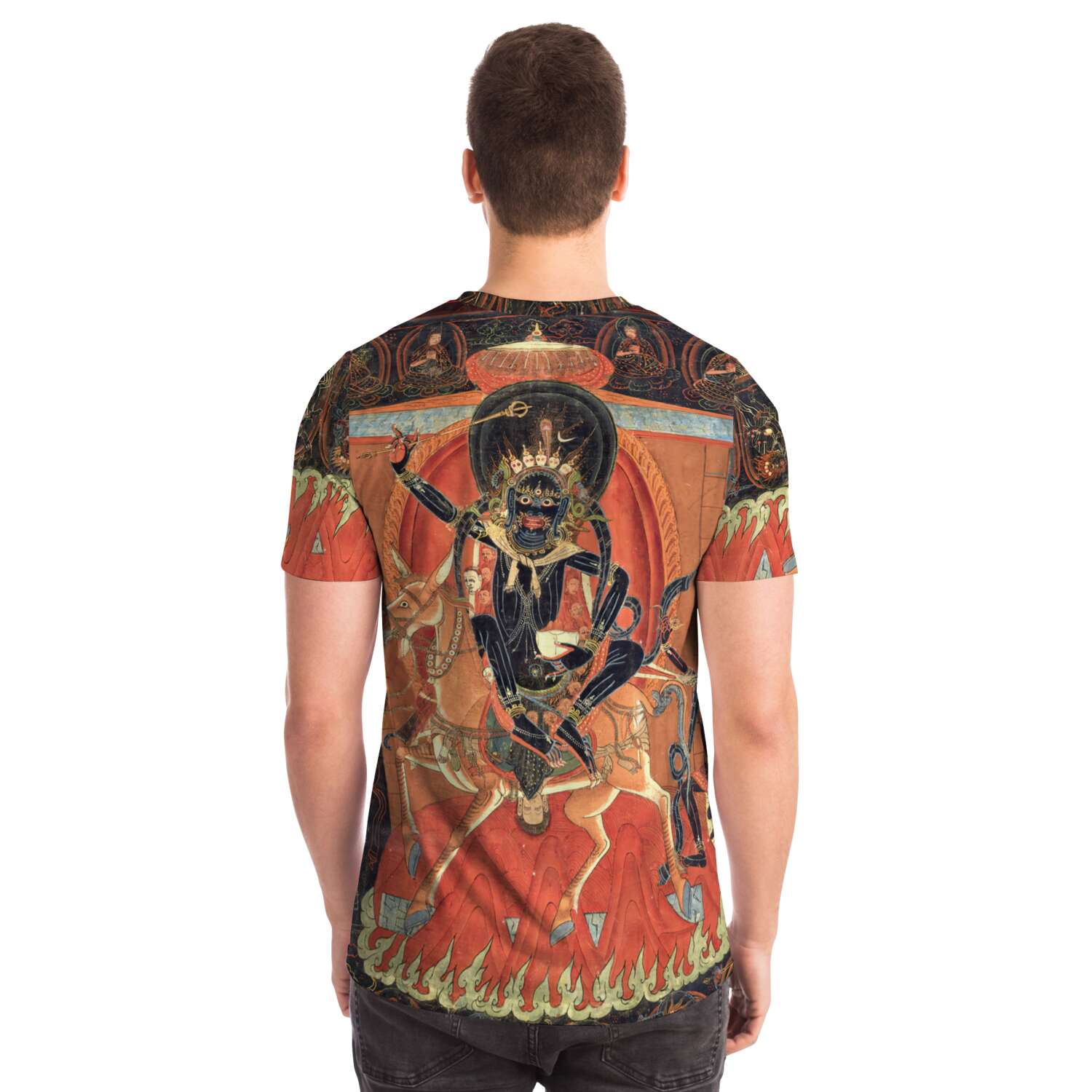Palden Lhamo, Vajrayana Deity, Tibetan Thangka Buddhist Dakini Yogini Sacred Antique Tantra Feminist Tantric Vintage T-Shirt Tee