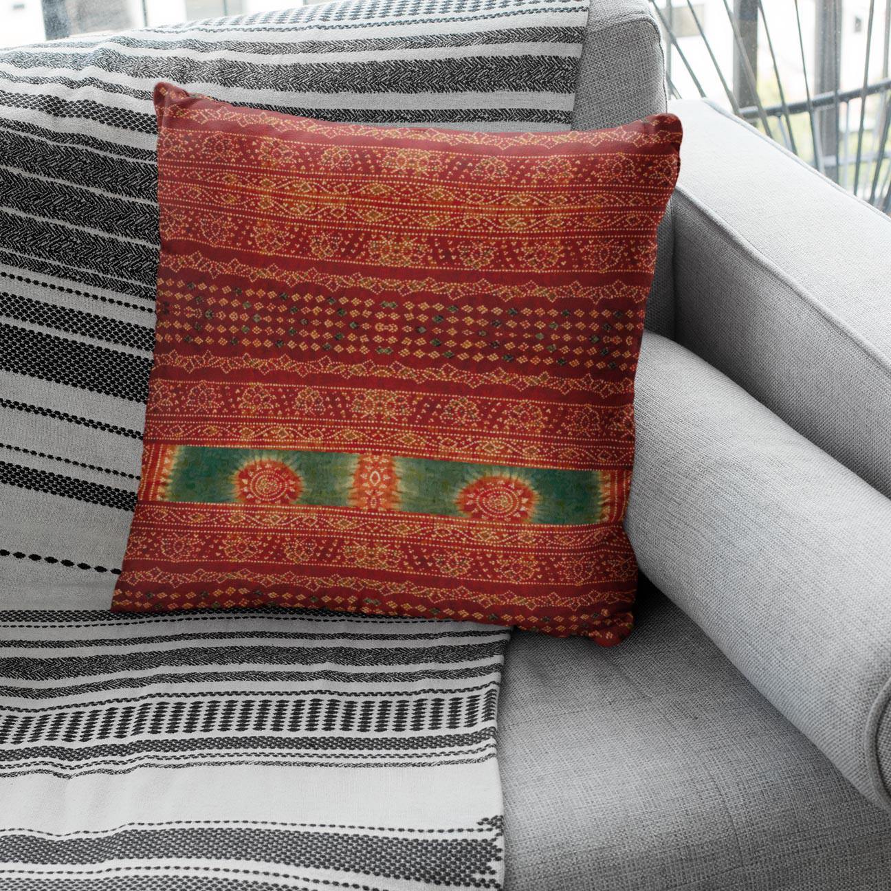 Tribal Pillow Patori-Style (India) Tribal Pillows | Throw Pillows