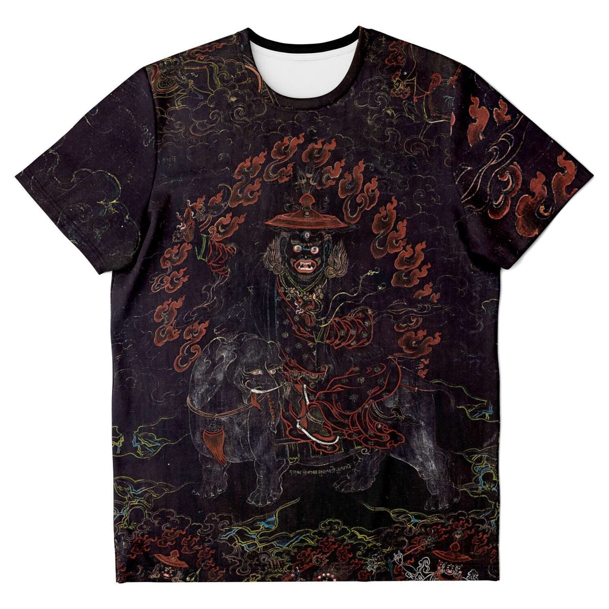 T-shirt Pehar Gyalpo Tibetan Thangka Vintage Buddhist Vajrayana Graphic Art T-Shirt Tee