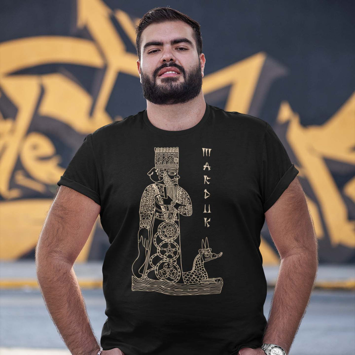 Marduk Anunnaki Nibiru Ancient Aliens | Babylonian Mythology| Sumerian Deities Graphic Art T-Shirt