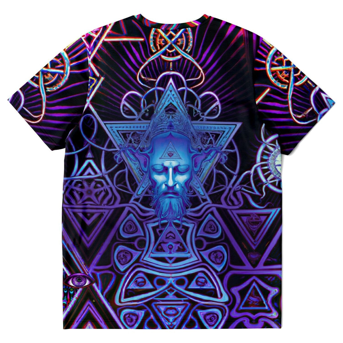 Psychedelic Demon, Asmodeus | Persian Mythology Folklore, Kabbalah, Pentagram, Lust, Occult Magick, Witchcraft Digital Art T-Shirt