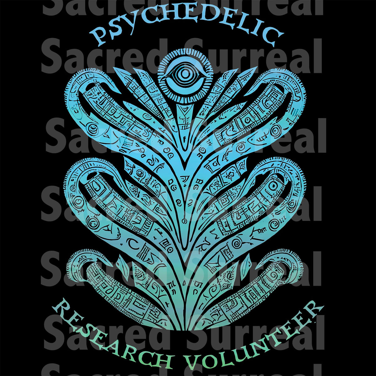 Psychedelic Research Volunteer, Magic Mushrooms, Psychedelic Therapy Mental Health Graphic Art T-Shirt