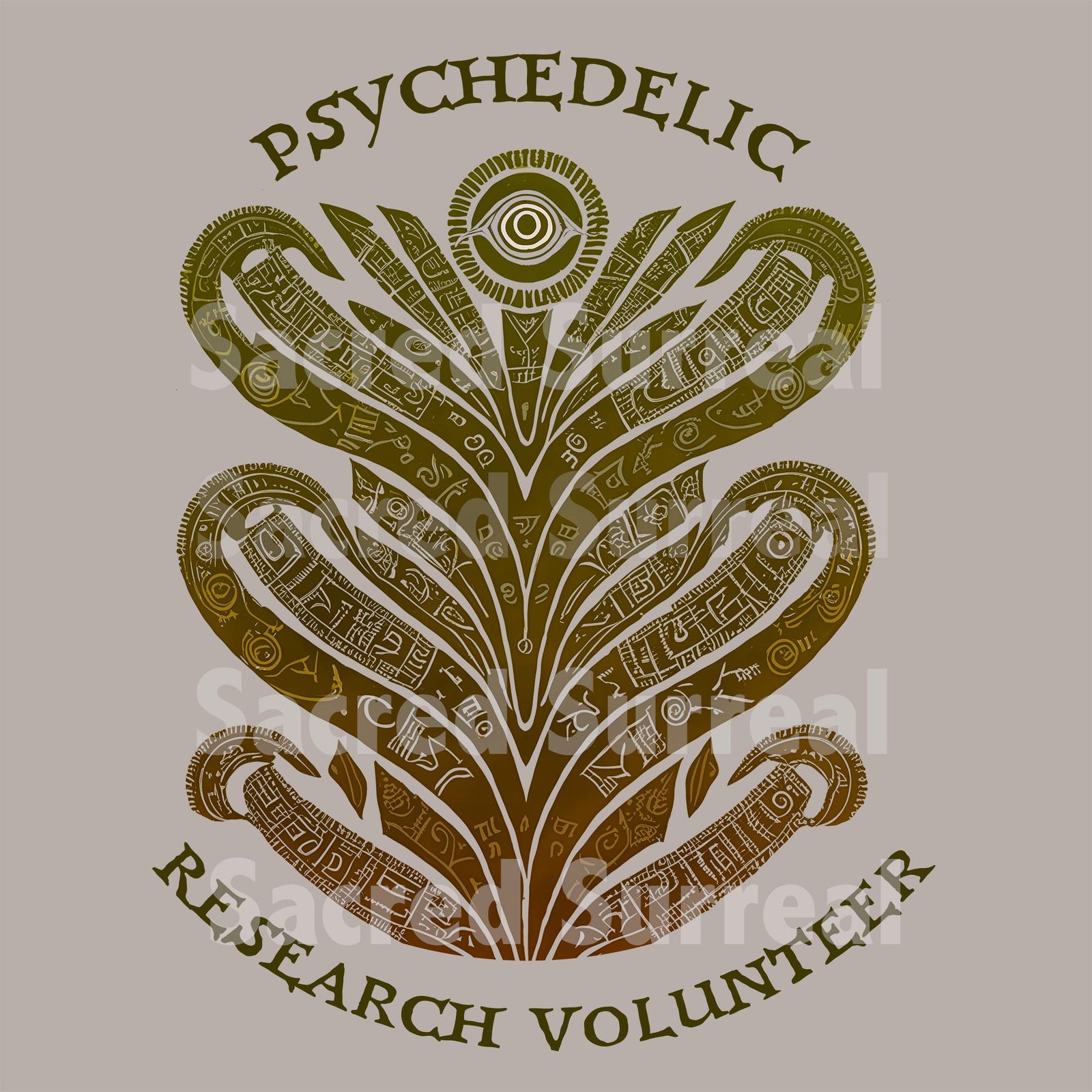 Psychedelic Research Volunteer, Magic Mushrooms, Psychedelic Therapy Mental Health Graphic Art T-Shirt