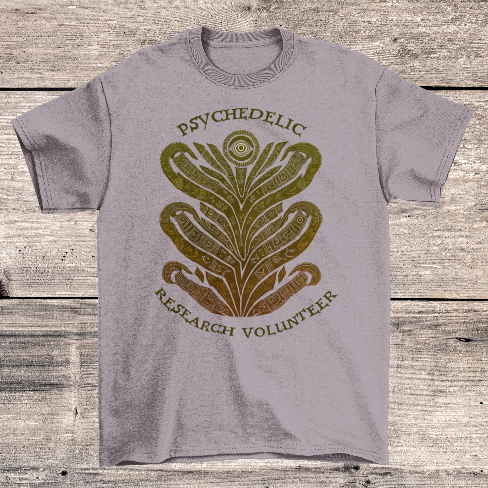 T-Shirts 2XL / Storm Psychedelic Research Volunteer, Magic Mushrooms, Psychedelic Therapy Mental Health Graphic Art T-Shirt