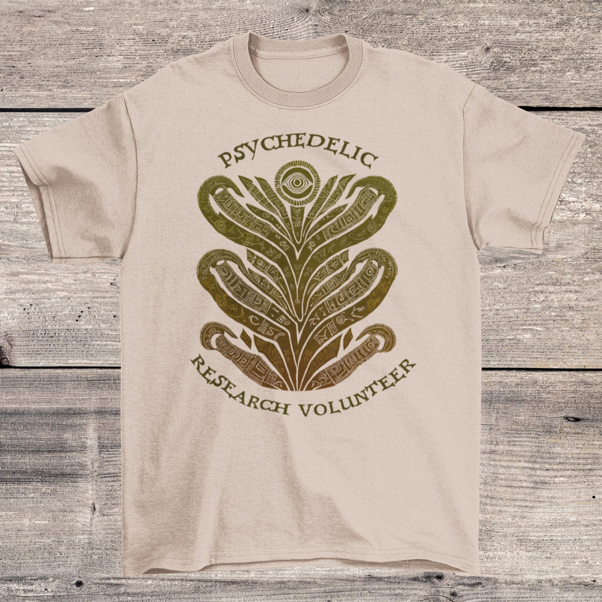 Psychedelic Research Volunteer, Magic Mushrooms, Psychedelic Therapy Mental Health Graphic Art T-Shirt
