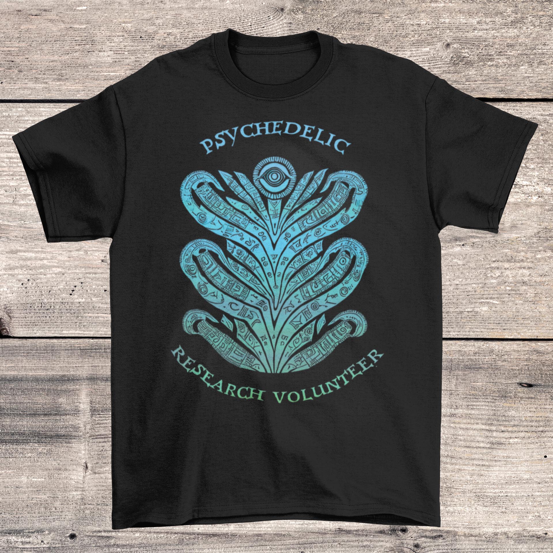 T-Shirts Psychedelic Research Volunteer, Magic Mushrooms, Psychedelic Therapy Mental Health Graphic Art T-Shirt