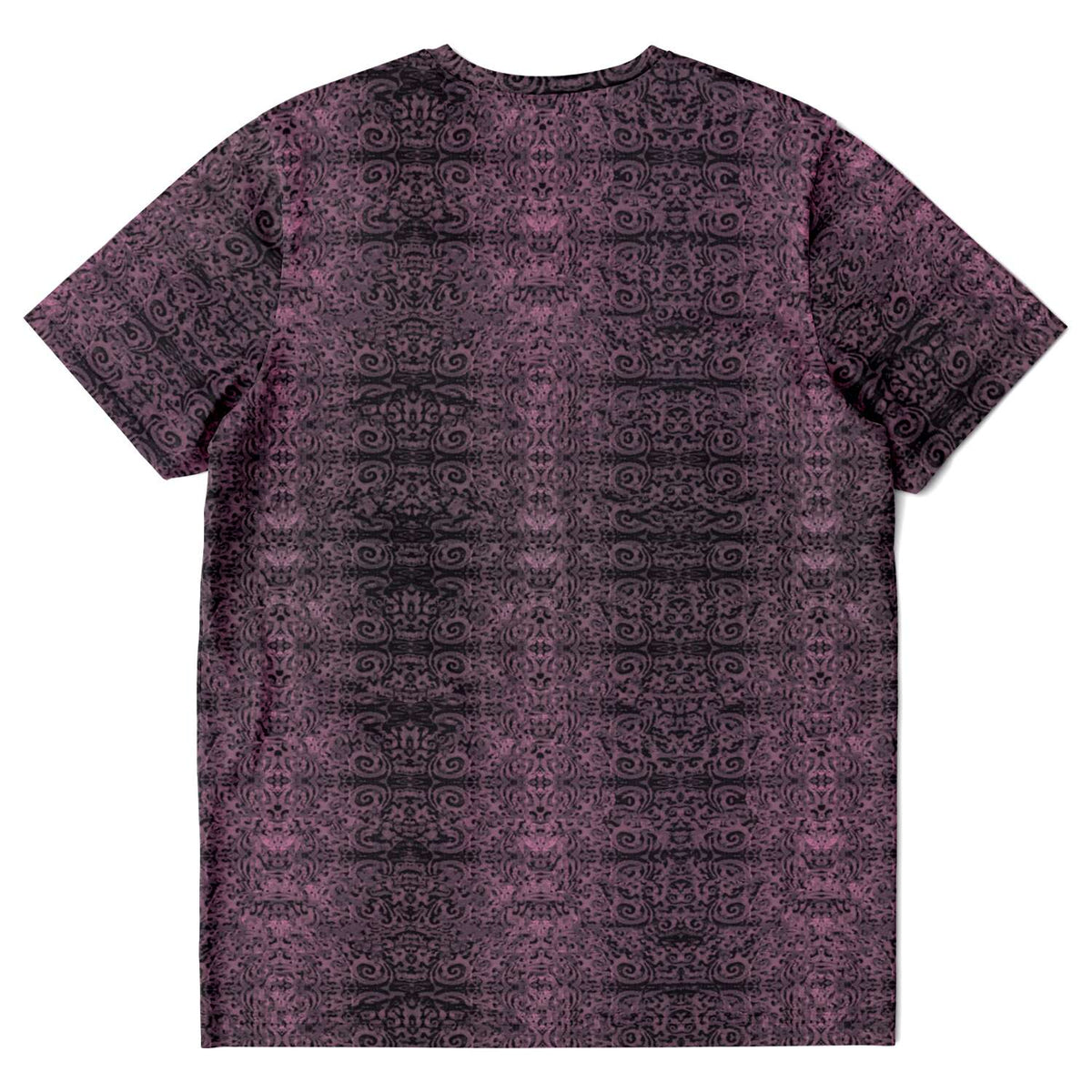 Purple & Black, Trippy, Rave, EDM, Festival, Psychedelic Psy AOP Graphic Art Tee T-Shirt