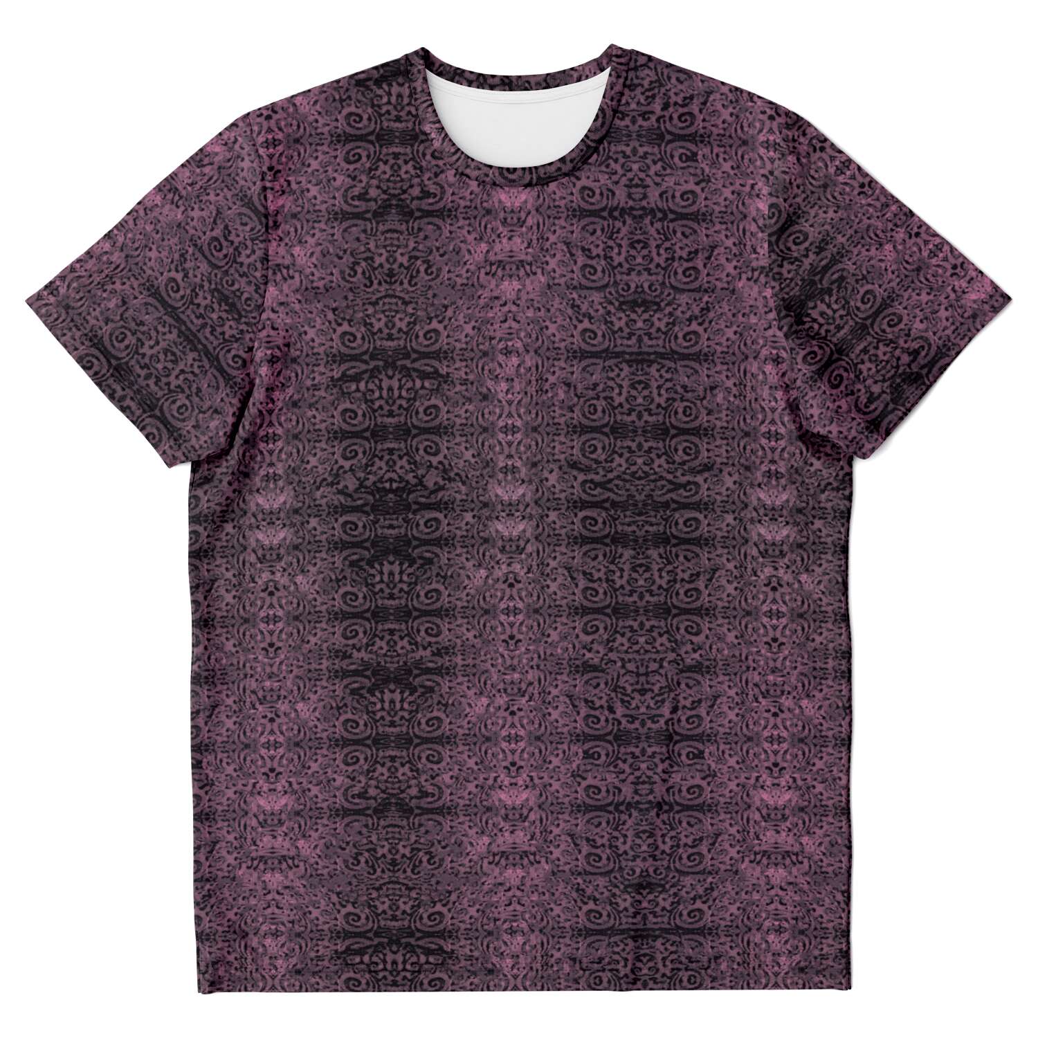 AOP T-Shirt XS Purple & Black, Trippy, Rave, EDM, Festival, Psychedelic Psy AOP Graphic Art Tee T-Shirt