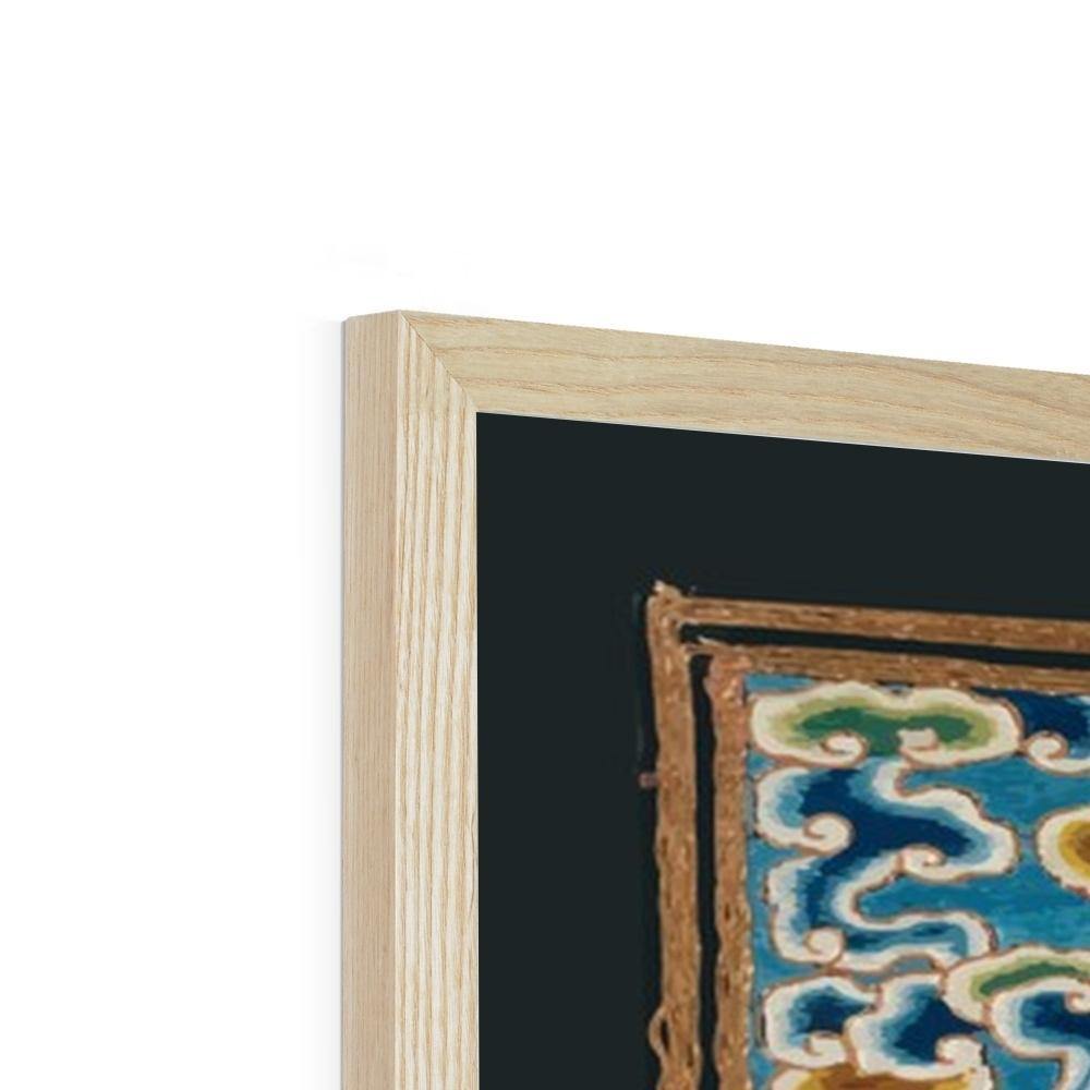 Qing Dynasty Silk Embroidery Design | Framed Print