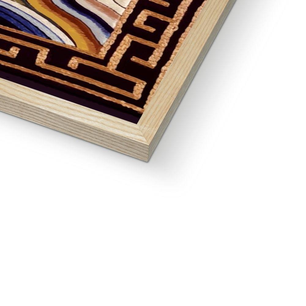 Qing Dynasty Silk Embroidery Design | Framed Print