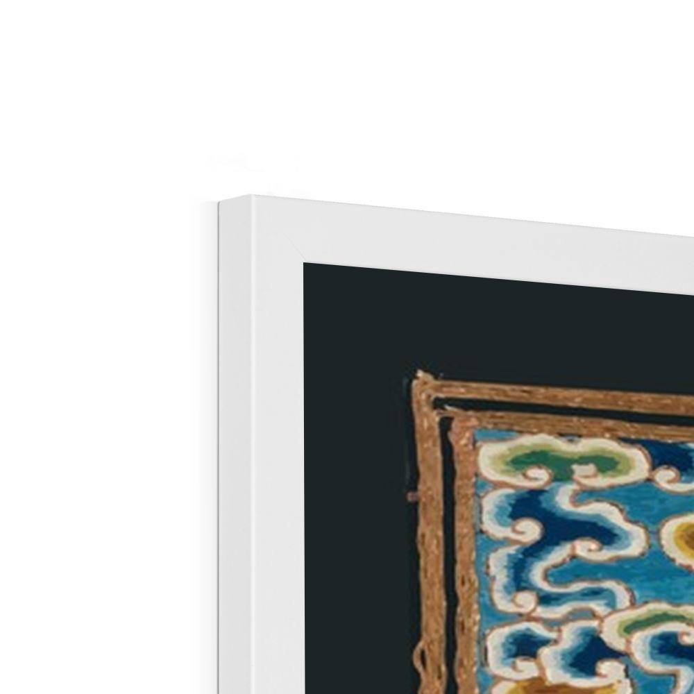 Qing Dynasty Silk Embroidery Design | Framed Print