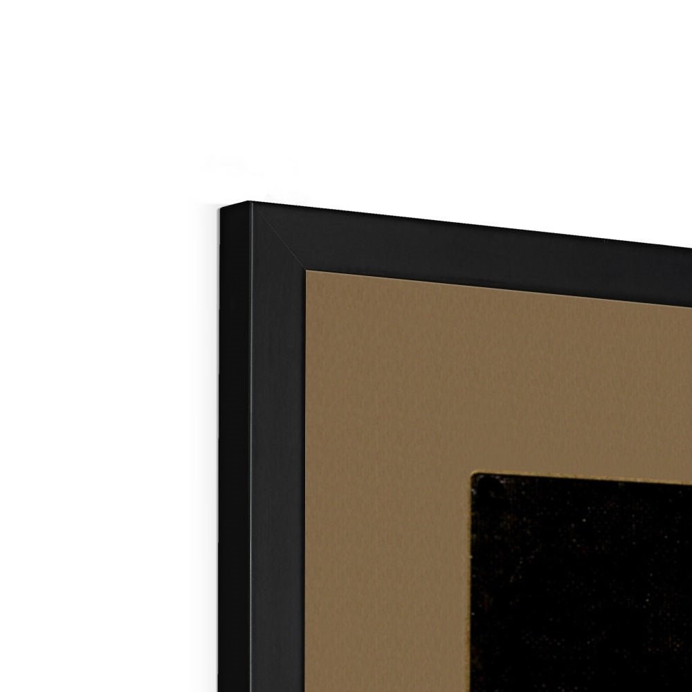 Rahula and His Assembly | Tibetan Buddhist Dharma Protector | Vajrayana Mahayana Meditation Bodhisattva Vintage Framed Art Print